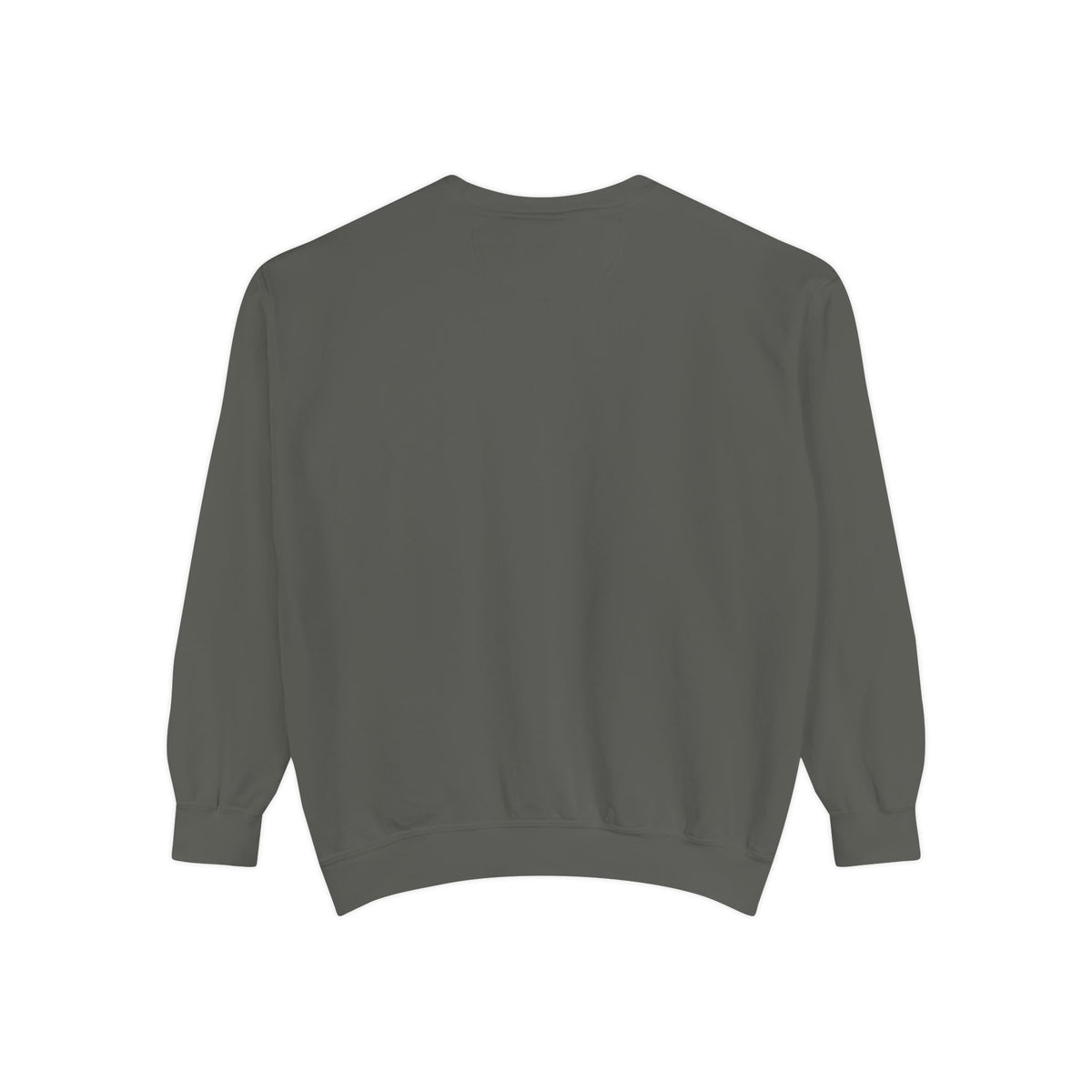 Minimal White Sweatshirt with Subtle Monogram Pocket Graphic