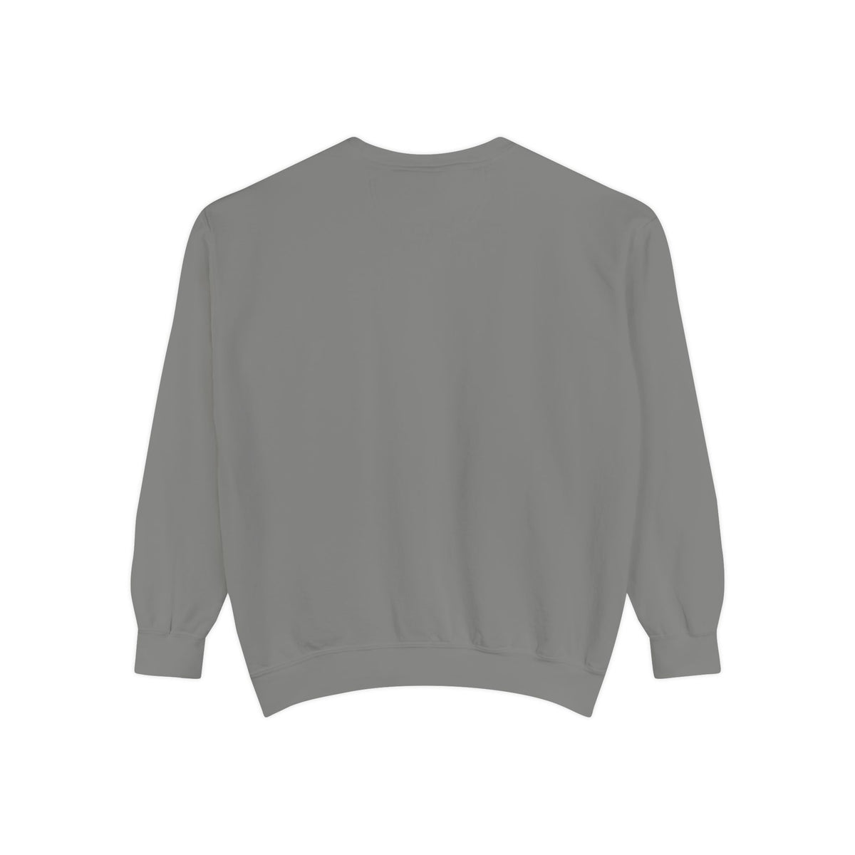 Minimal White Sweatshirt with Subtle Monogram Pocket Graphic