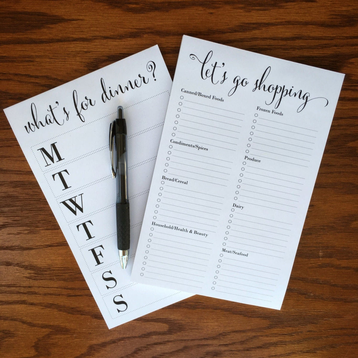 What's for Dinner? Meal Planner Notepad