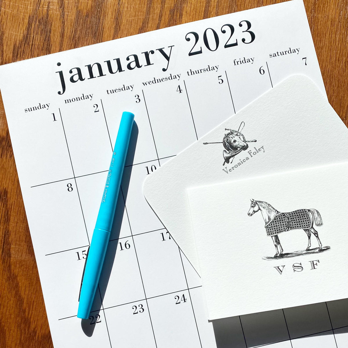 SMALL 8.5x11 wall calendar 2025 - 2026 with option to add magnet